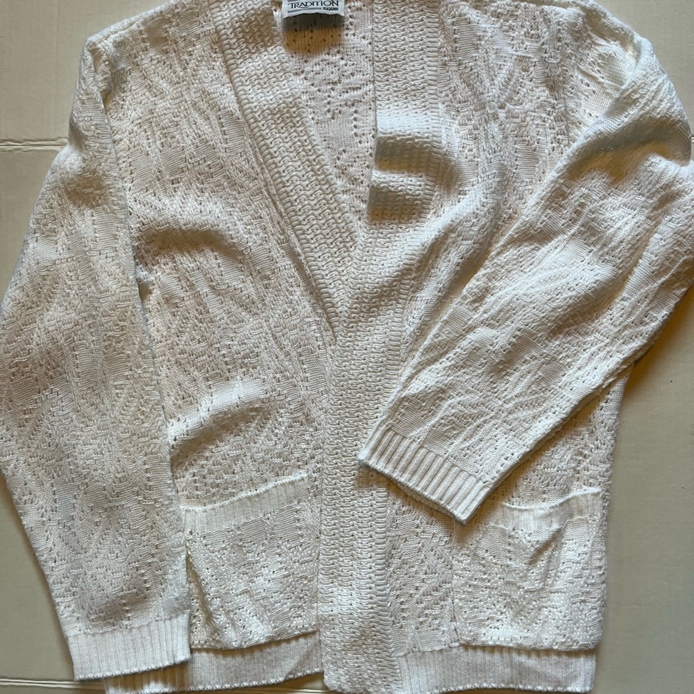 Vintage Open Cardigan, Sz L